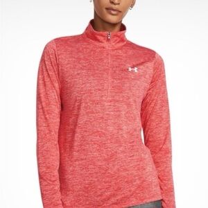 Sweatshirt Under Armour Tech 1/2 Zip- Twist, Red Size L